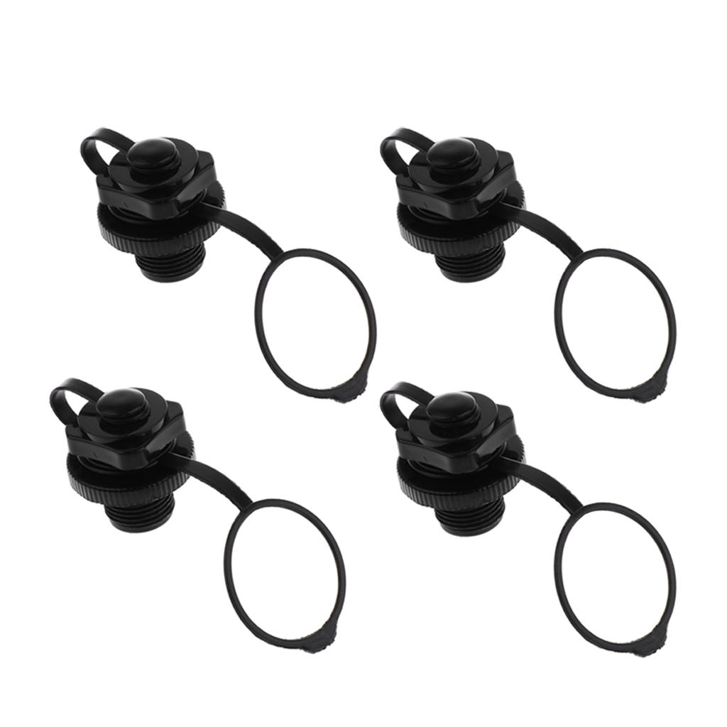4 Pcs Inflatable Boat Tender Raft Dinghy Kayak Canoe Air Valve Water Sport