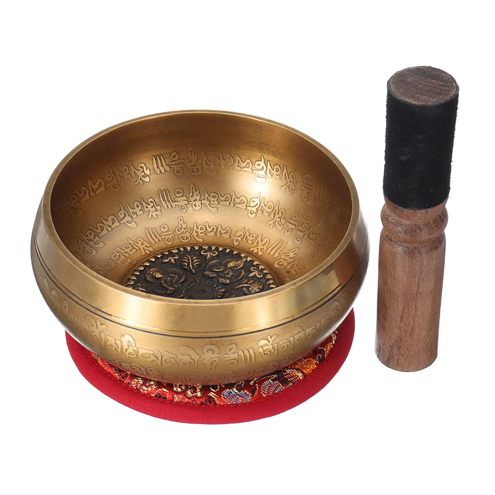 Nepal handmade Tibet Buddha sound bowl Yoga Meditation Chanting Bowl Brass Handicraft music therapy Tibetan Singing Bowl