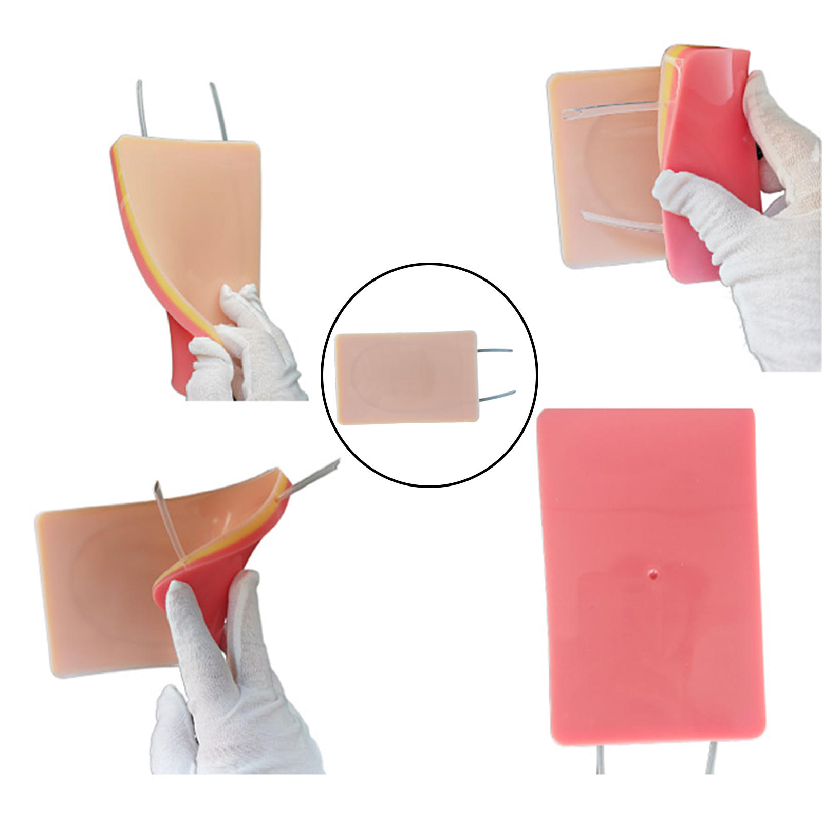 Simulation IV Injection Training Pad Educational with Blood Vessels Model Human Skin Injection Model for Nurse Training Material