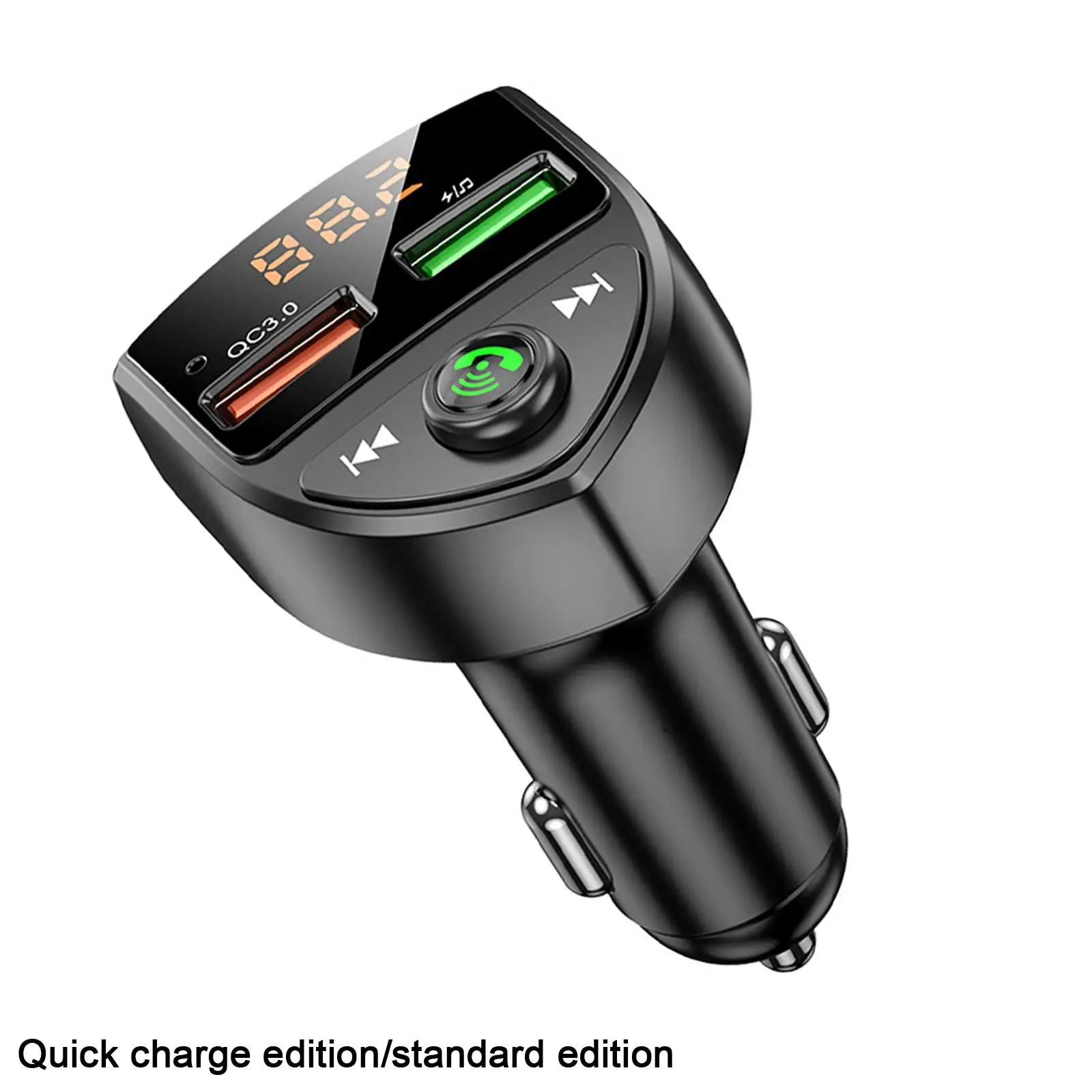 Bluetooth 5.0 Wireless FM Transmitter USB QC3.0 PD20W Fast Charging Car 5V Audio Adapter Support TF Card Handsfree Call