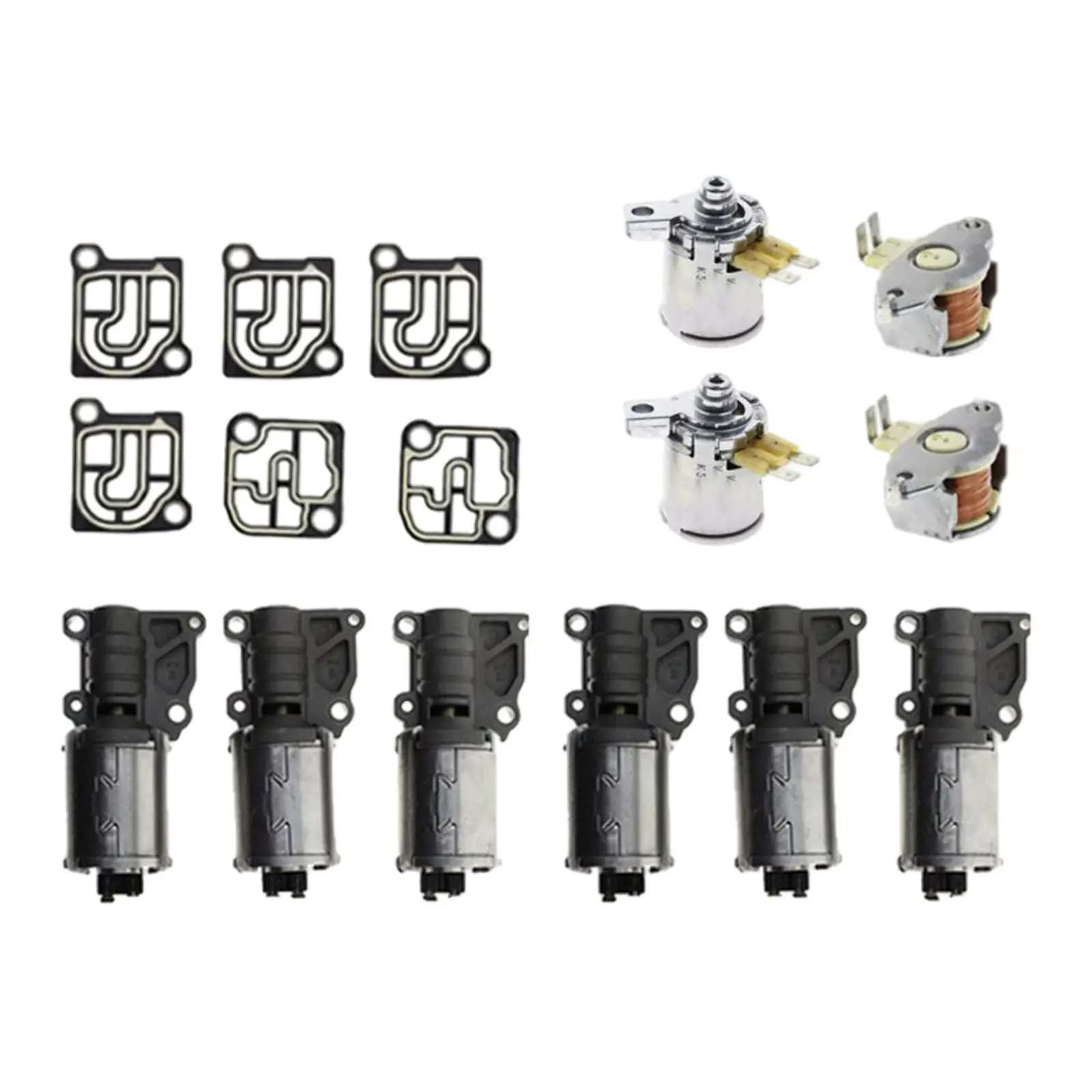 0B5 DL501 Transmission Solenoids Valve Set Compatible for Audi A4 S4 A5 S5 A6 A7 Q5 DQ500 with Circed Boards