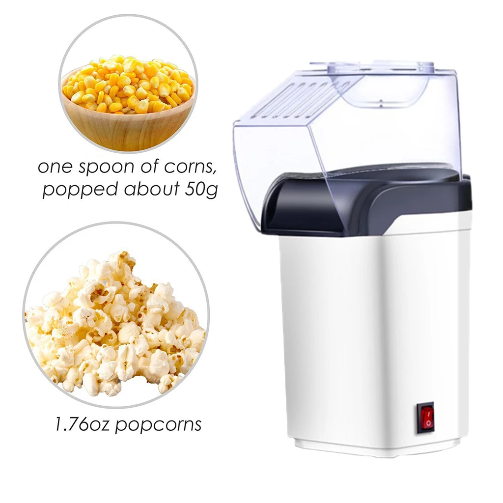 PopCorn Maker, Electric Popcorn Popper for Kids, Large Outlet and Small Size, Get Popcorn Anytime