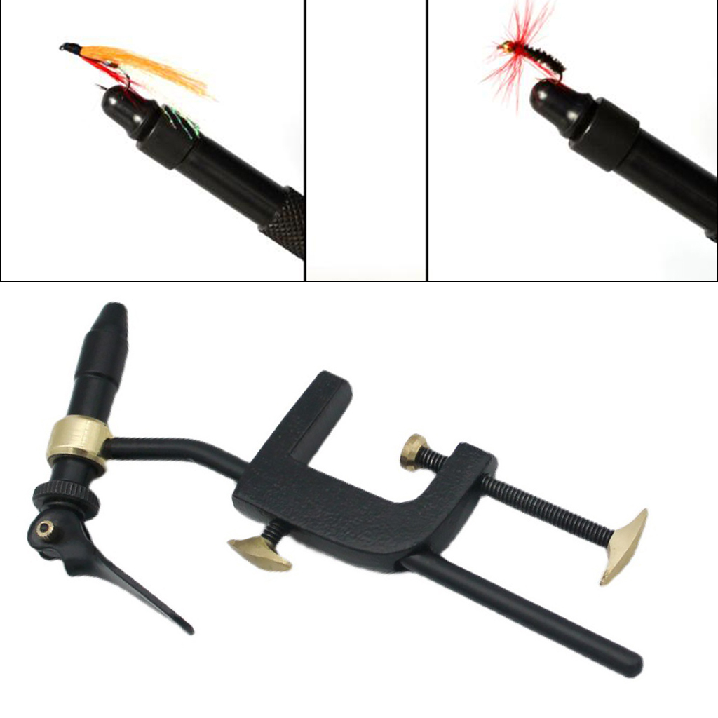 Rotary Fly Tying Vise Fishing Flies Tying Tool Fly Gear Lure Maker Teasers