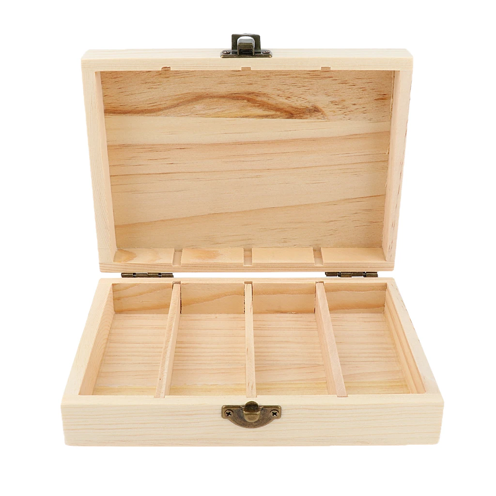 4 Slots Essential Oil Wood Storage Box Hold 30ml Oil Case Organizer 30ml Oil