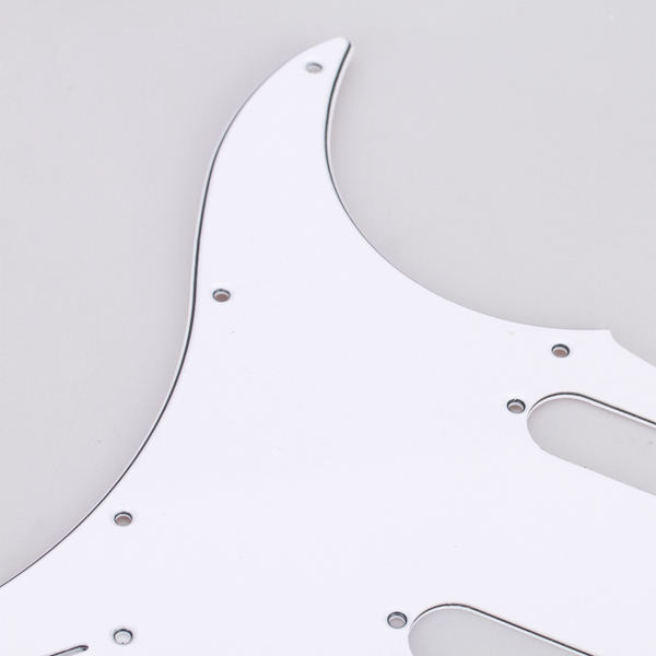 Left Hand PVC Guitar Pickguard Scratch Plate 3 Ply 11 Hole For  SSH