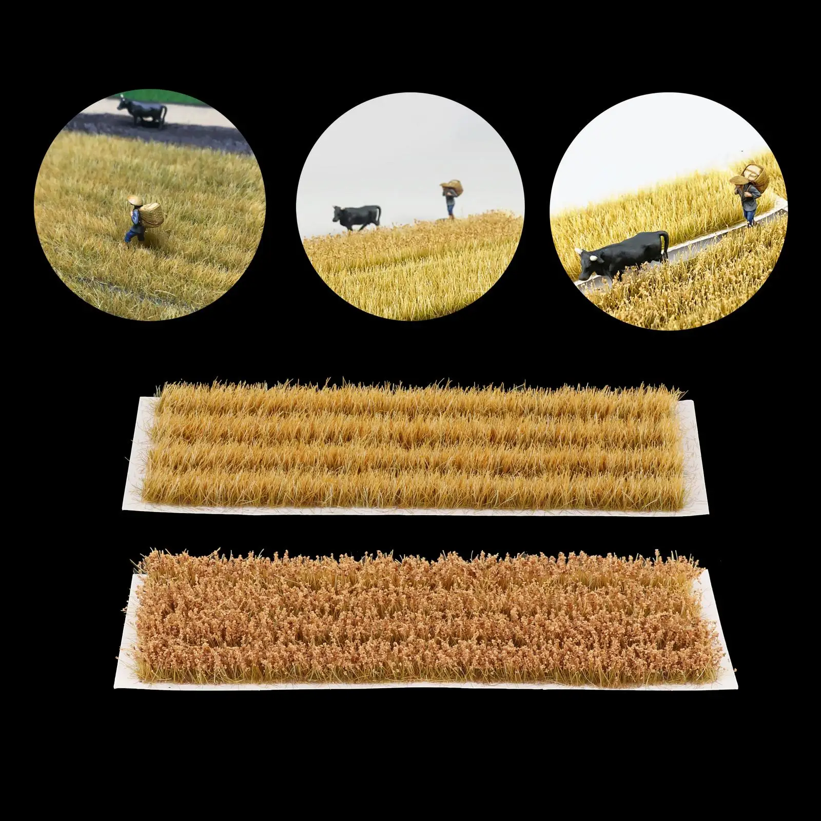1:72-87 Wheat Field Model For Railway Landscape Railroad Scenery Accessory