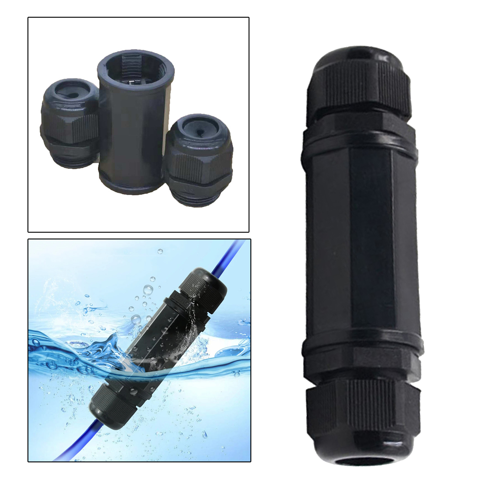 Waterproof Connector Ethernet LAN Cable Connector Double Head Shielded Outdoor Coupler Adapter Female to Female