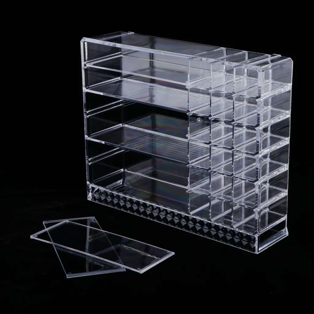 Cosmetic Organizer Clear Acrylic Makeup Box Display Perfume Display Rack Lipstick Stand Rack Cosmetic Organizer Holder Box