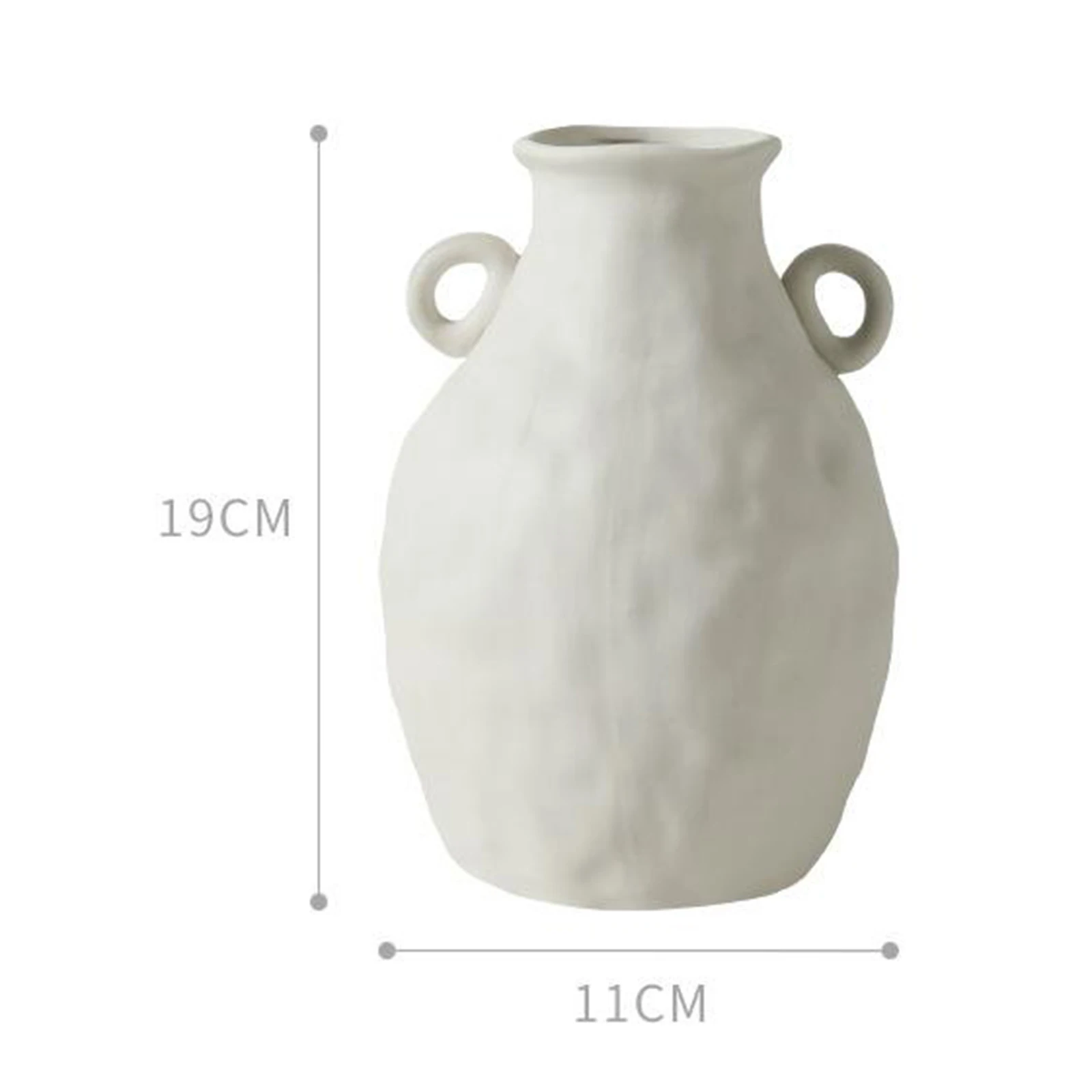 Nordic Minimalism Irregular Ceramic Vase Art Exhibition Hall Flower Vase Style I