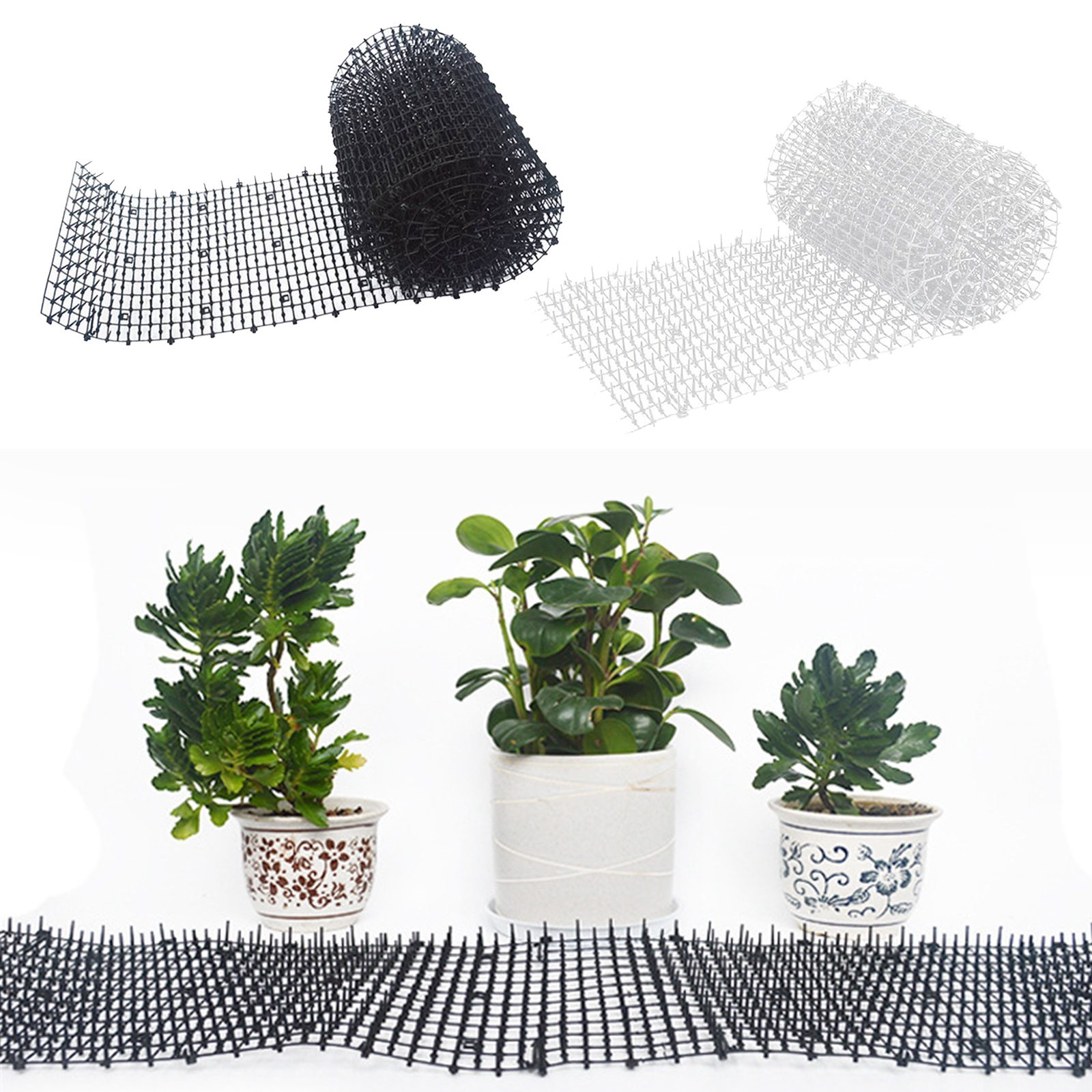 Cats Scat Mat Prickle Cat and Dog Digging Stopper Deterrent Mats with 1 Inch Plastic Spikes Pest Control Anti-Cats