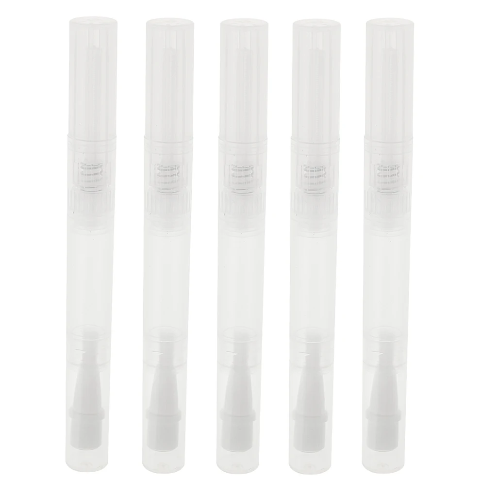 5 Pieces Empty  Pen Cosmetic Container Lip Gloss Eyelash Tube