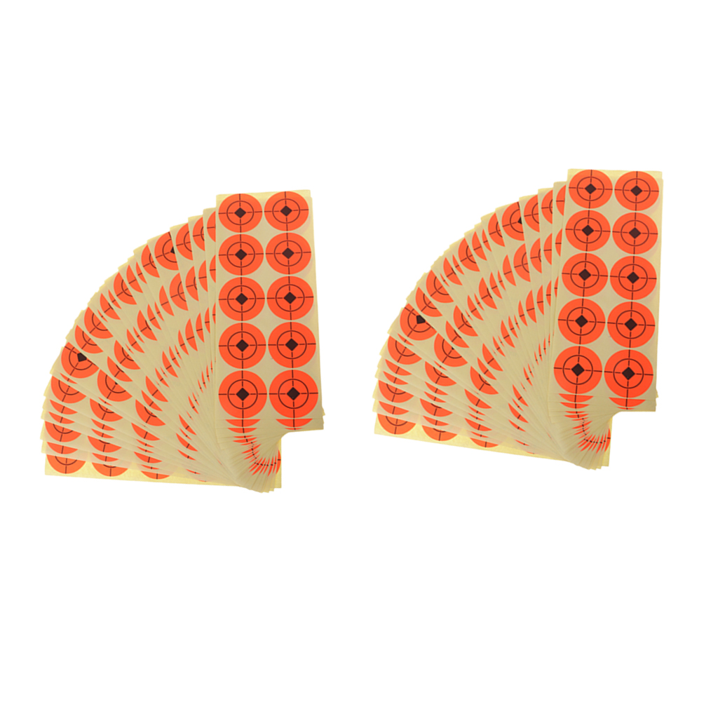 500pcs Targets Florescent Paper Target Hunting Bow Arrow Range