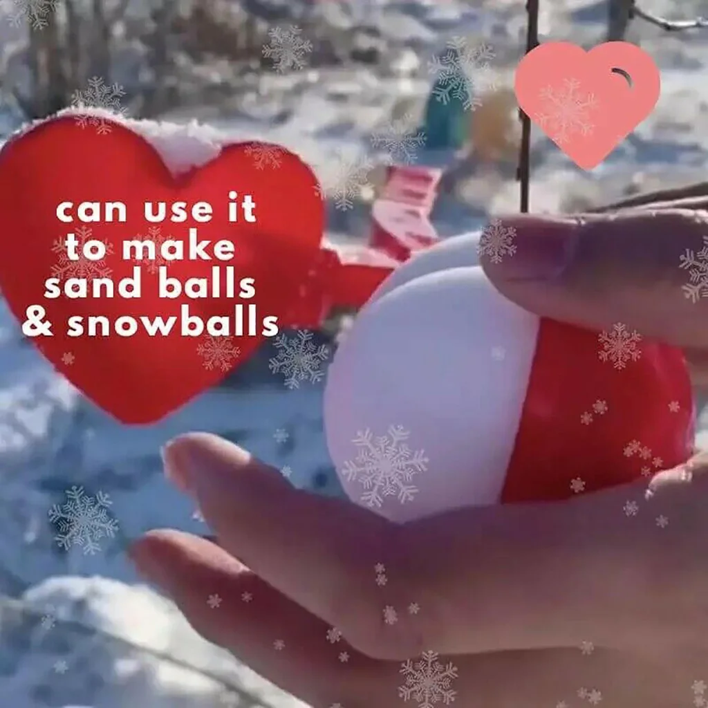 SNOWBALL MAKER SAND MAKERS CLIP CLAMP INSTANT SNOW BALLS KIDS MOLD TOYS Outdoor Snow Ball Maker Clips