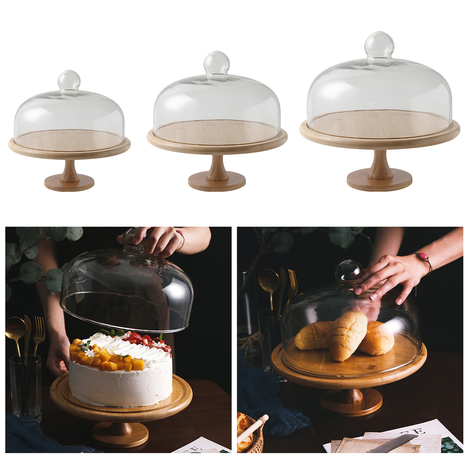 Serving Tray Cake Stand Breakfast Food Cake Multi-Functional Serving Platter Ornament