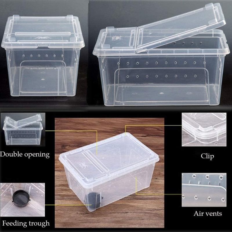 Title 3, Small Breeding Box Reptile Turtle Plastic Stora...