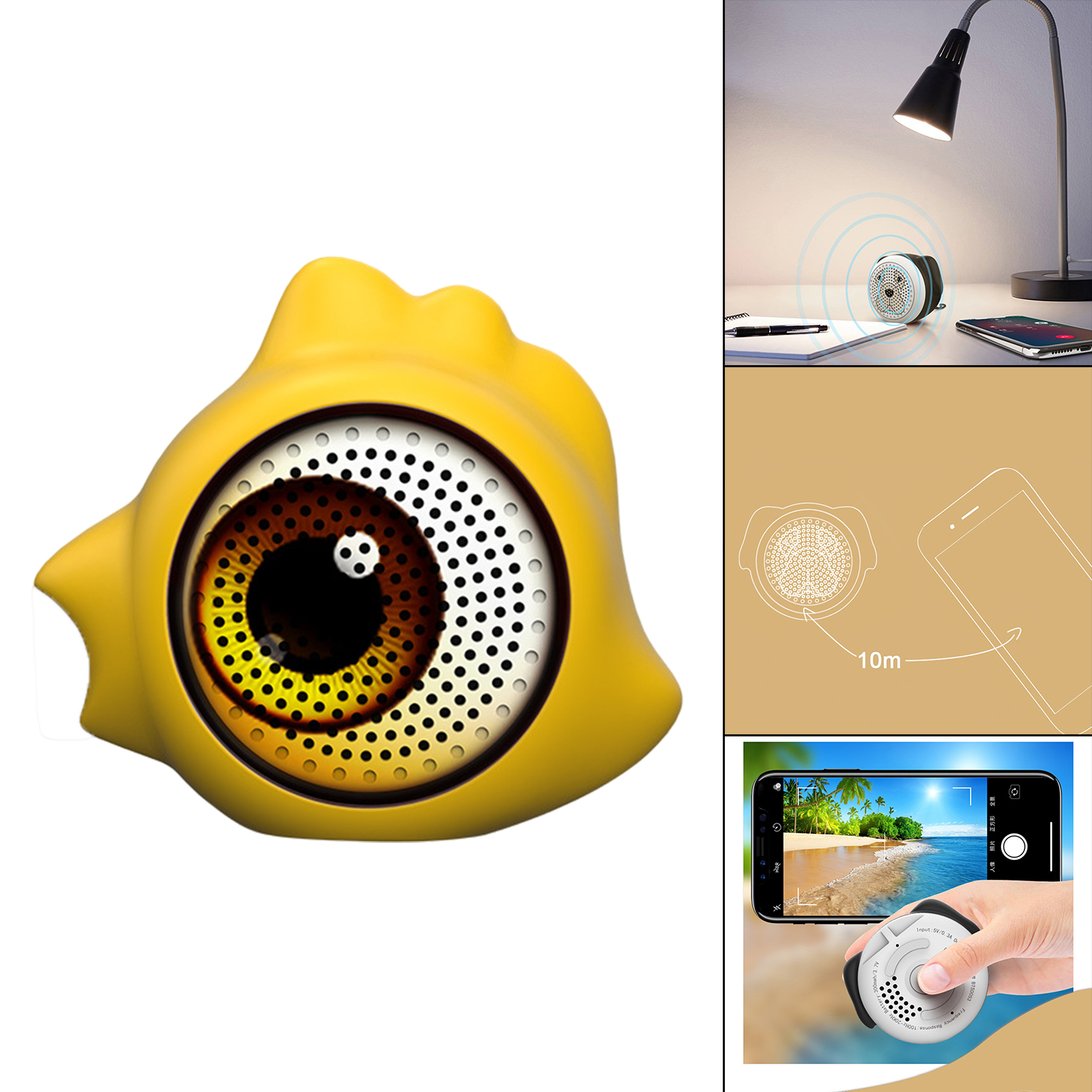 Bluetooth Speaker Portable Cute Pet Mini Clarity Loudspeaker for Filling Sound Powerful Rich Room Sports Gaming Room