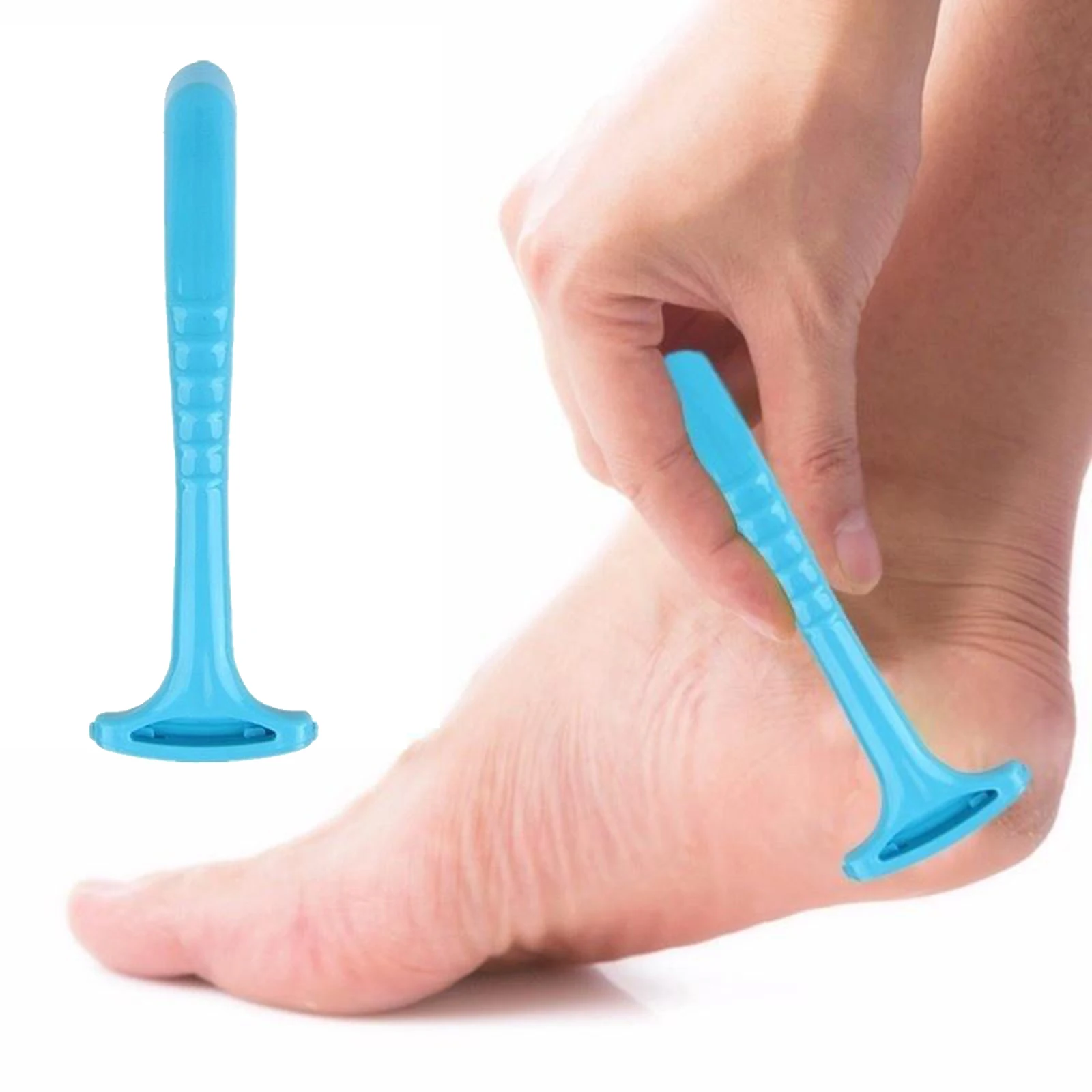 Professional Dead Skin Callus Remover Tool Plastic Handle Pedicure Scraper Feet Care Tool