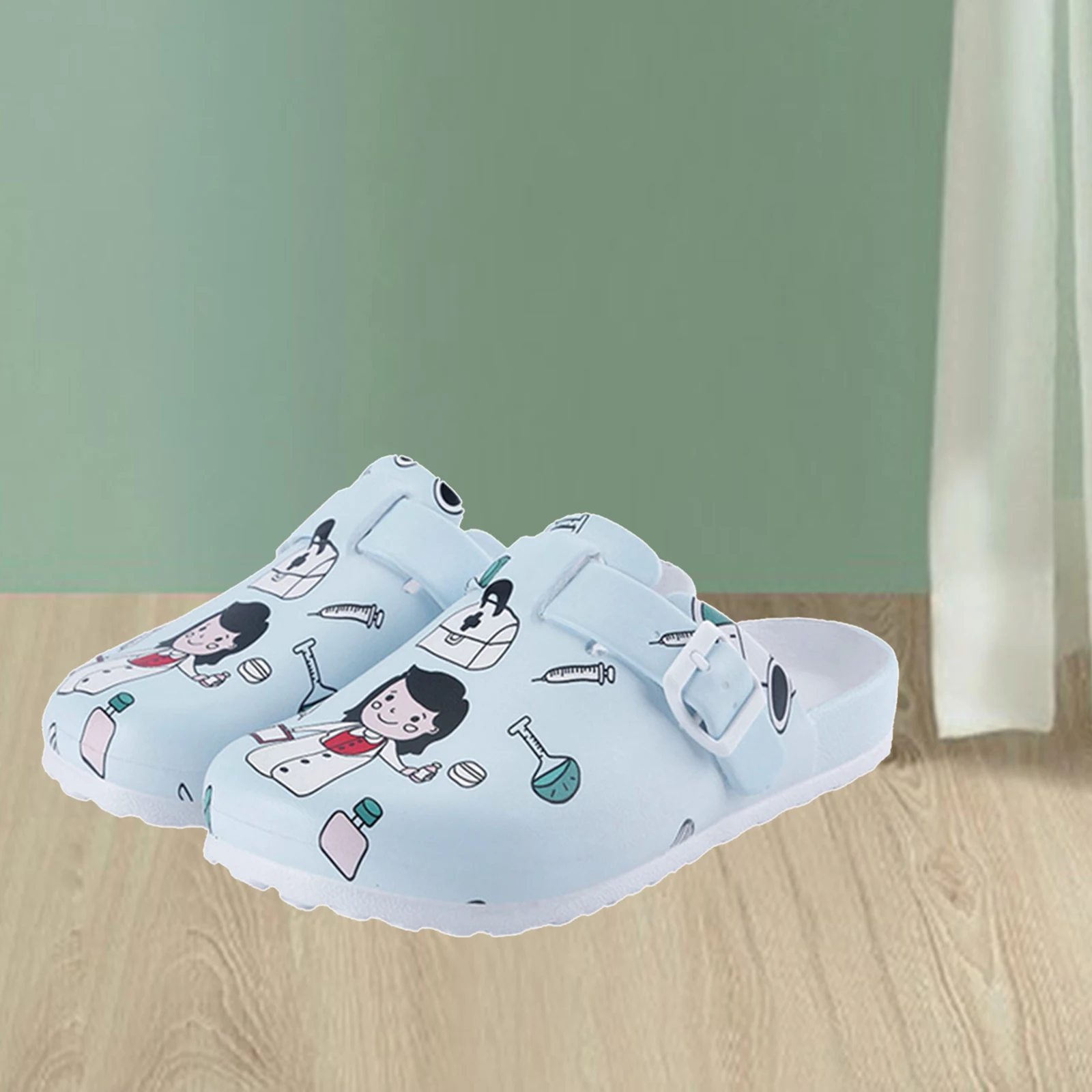 1 Pair Nursing Shoes for Women Garden Shoes Waterproof Platform Slippers Sandals Nurse Clogs Slip Resistant Work Chef Shoes