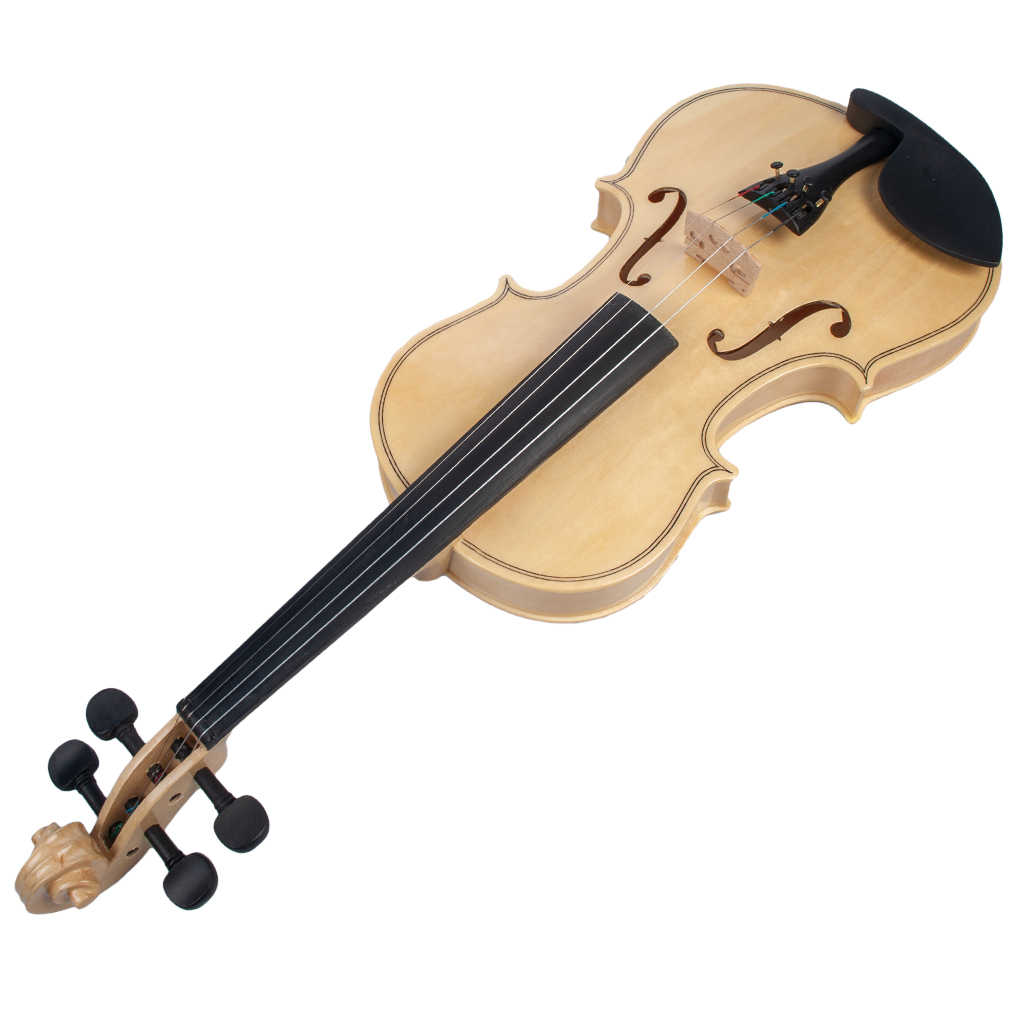 Acoustic Violin 4/4 Full Size Solid Wood Violin Set, Incl. Bow, Case And Rosin