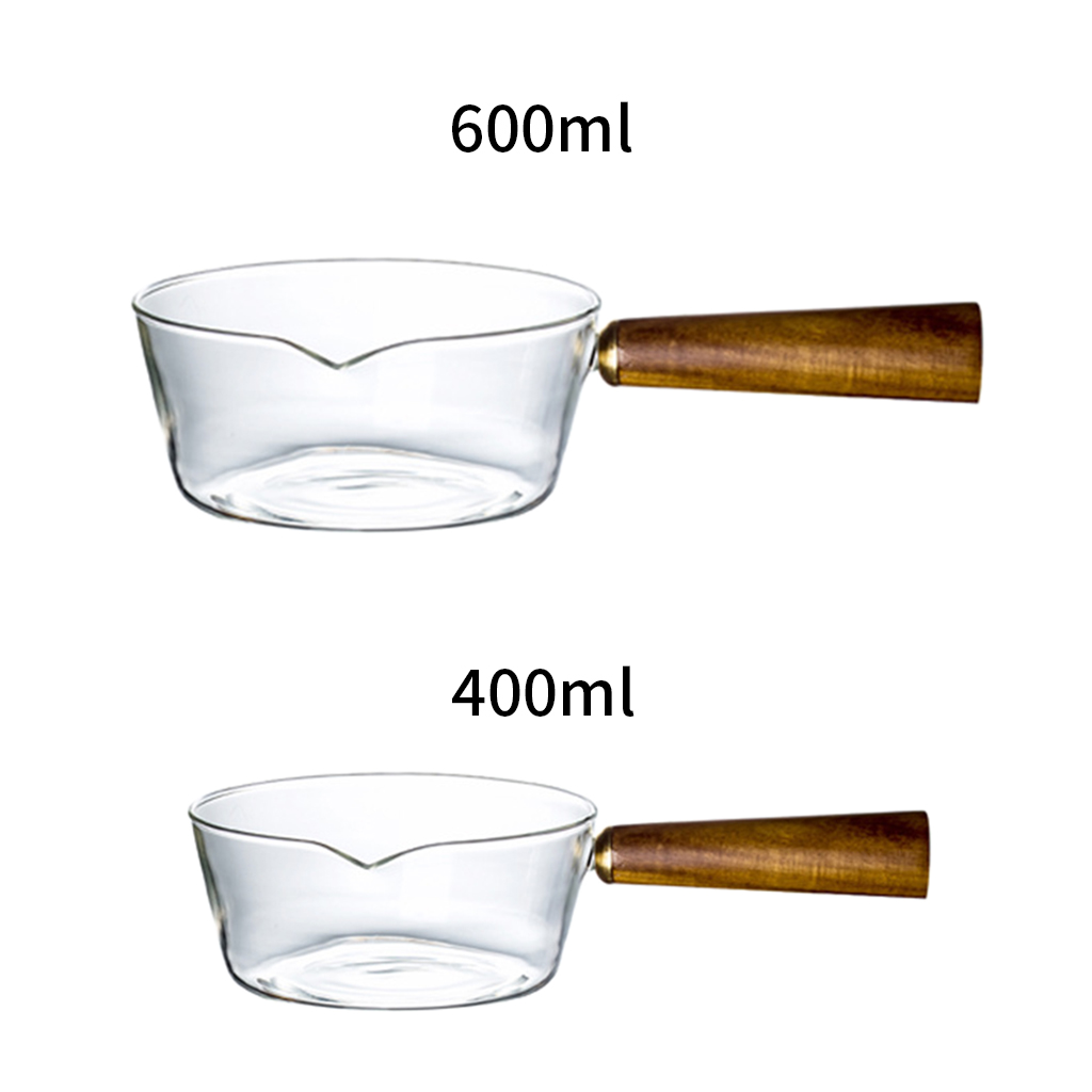 Saucepan Non-stick Milk Pan Wood Handle Kitchen Cookware for Noodle Milk