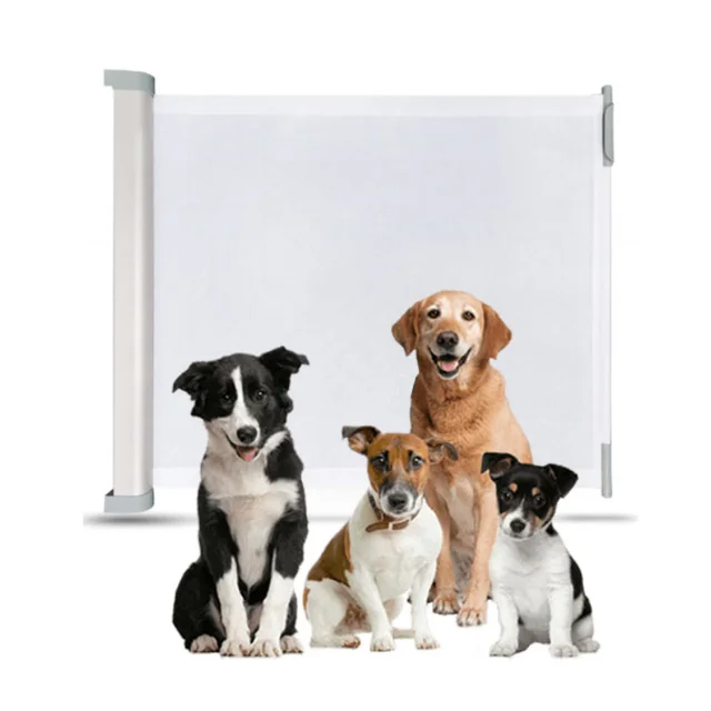 Gusengo Puerta mágica para perro. seguridad retráctil para bebés y perros. Barrera  extensible 22 a 73 cm. Barrera plegable para perro, gato, seguridad para  animales : : Bebé