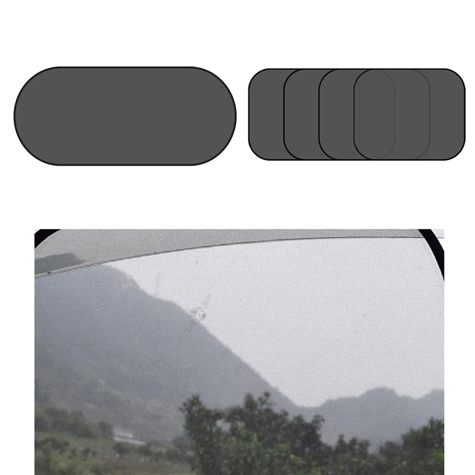 Car Sunshade Cover Protect Kids Pets Interior Accessories Back Seat Windshield Sun Shade Sun Visor Protector Fits for Car Van