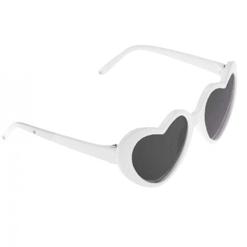 Pair of Heart Frame Eye Glasses Sunglasses for 18