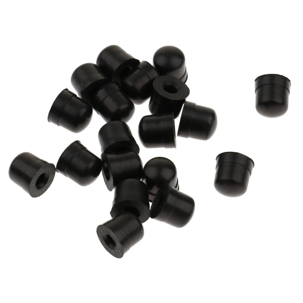 Tooyful 20pcs Trombone Slide Bow Rubber End Tip Bumper for Trombone Repair Accessories