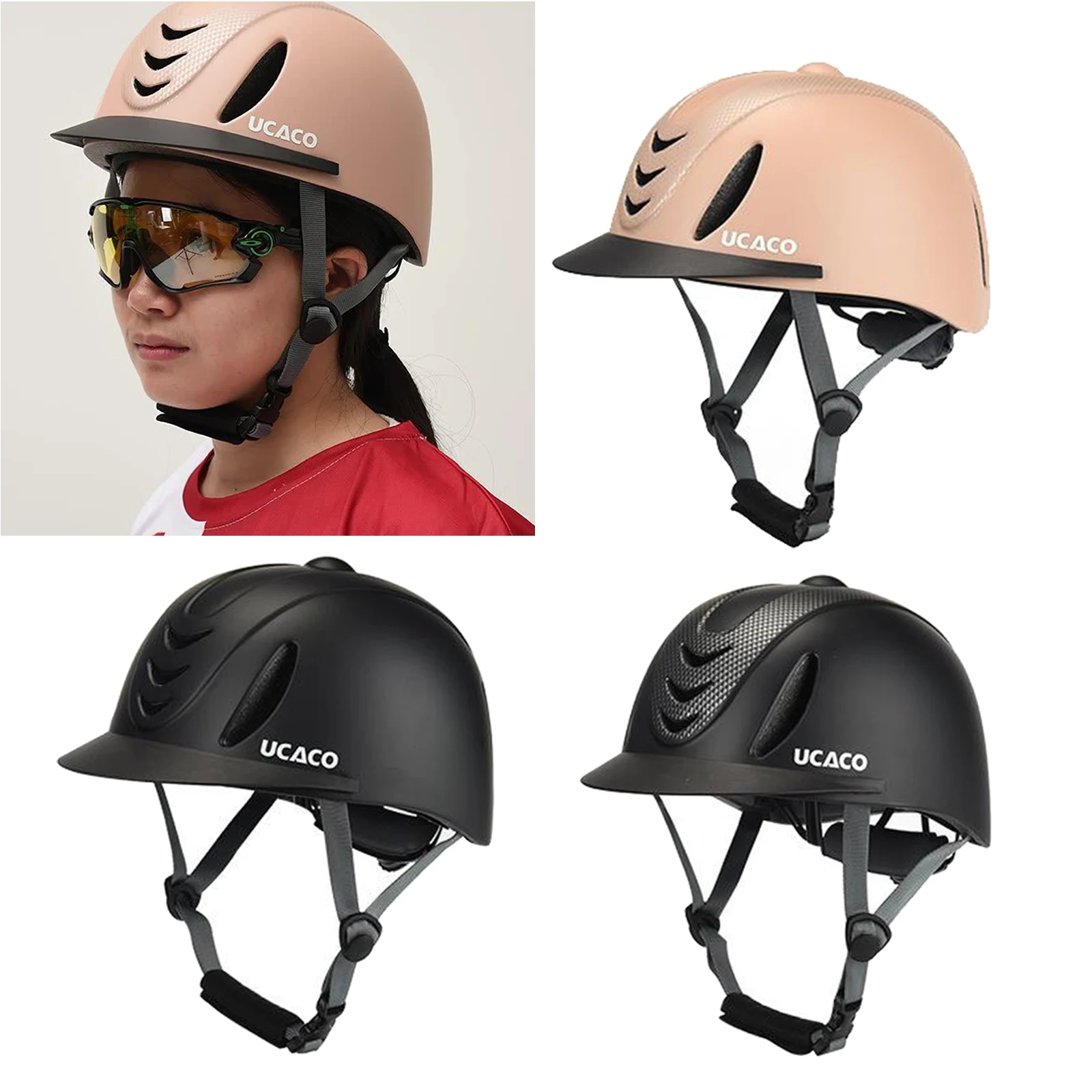 Adjustable Safety Horse Riding Hat/Helmet Size 56 Includes Bag 