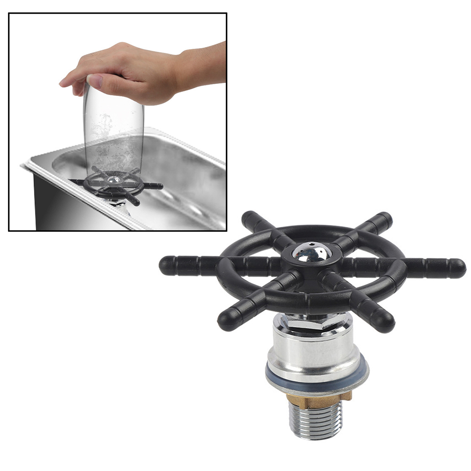Beer Glass Rinser Washer Bottle Sprayer Steaming Pitcher Washing Accessories