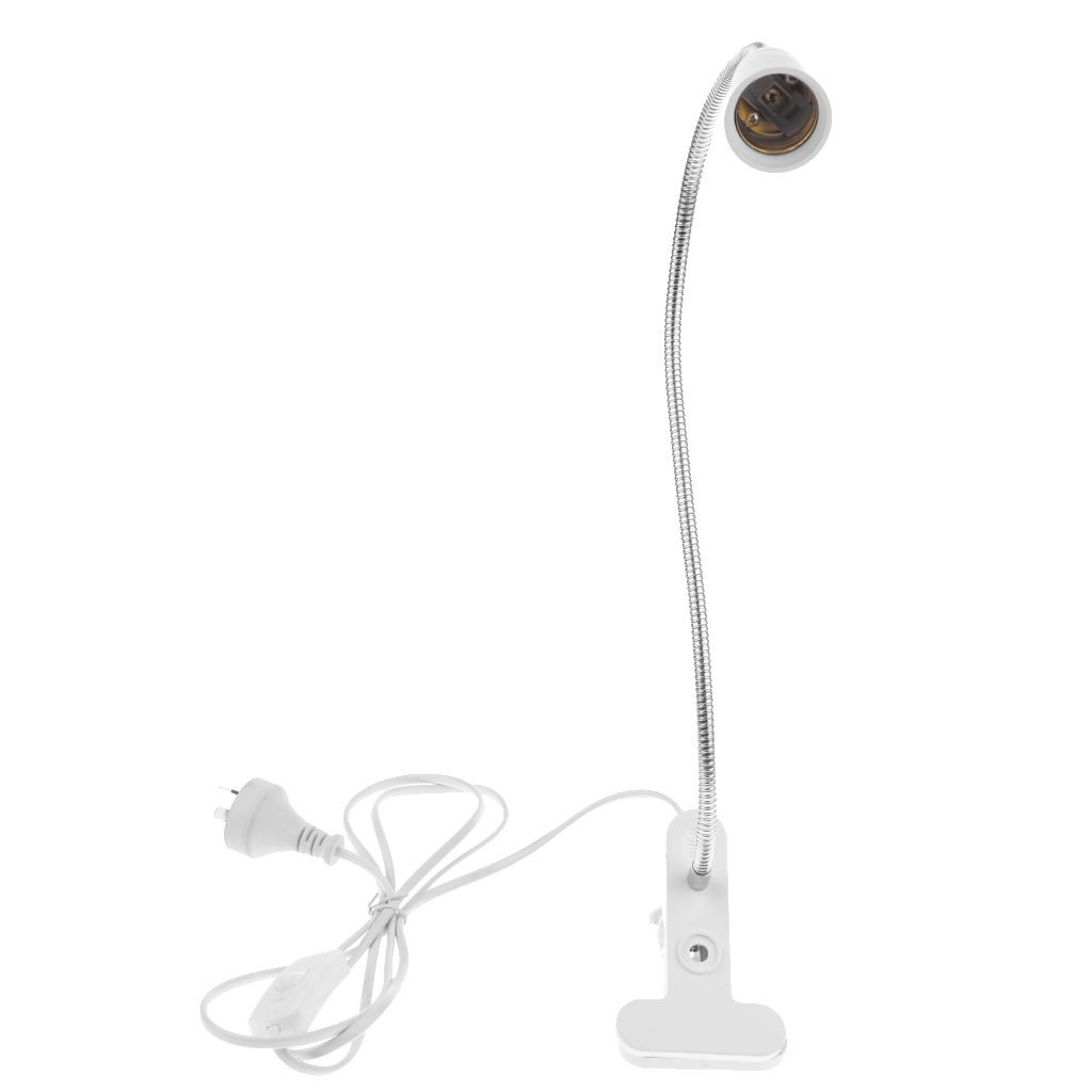 E27 Flexiable Light Holder Socket Simple Switch Design Clip Lamp with Touch Control AU Plug