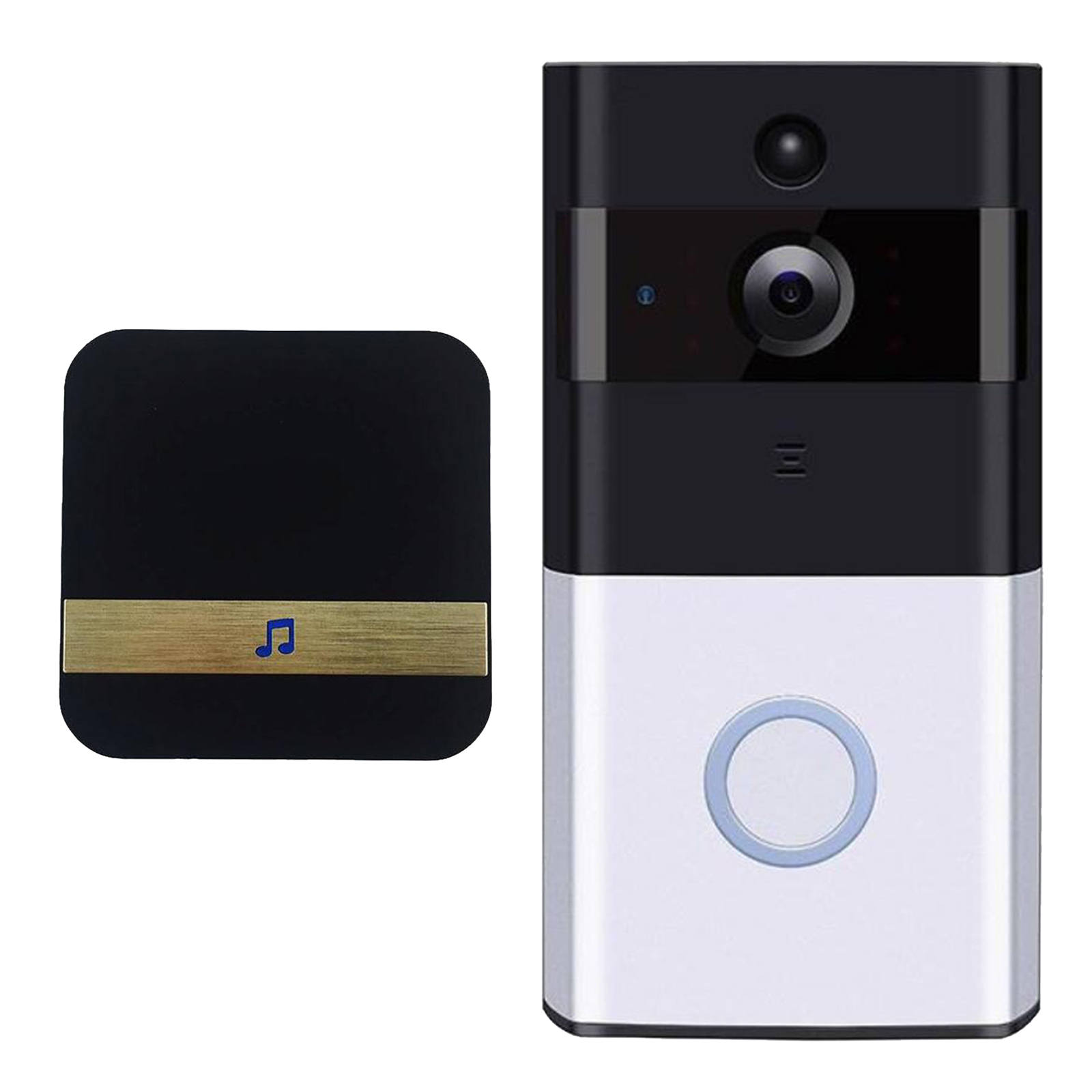 Video Doorbell | HD Video Quality, 2-Way Audio, Motion Detection and Alerts |Night Vision|Easy Installation,Black