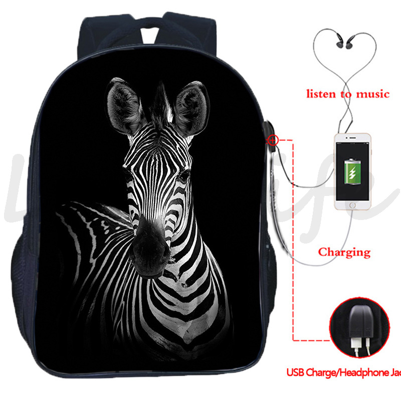 cavalo mochila carregamento usb personalizado 3d impressão