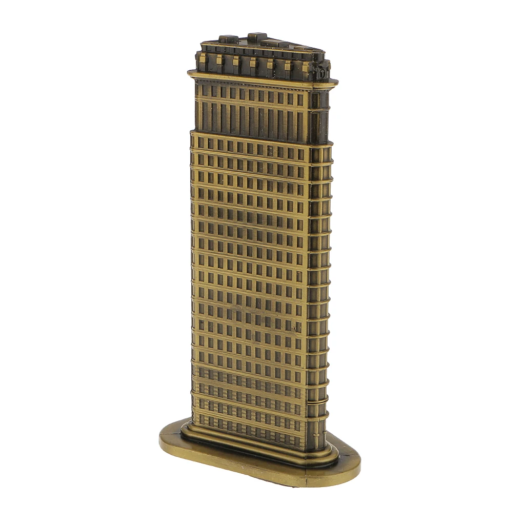 18cm Bronze Flatiron Building Model Building Model 3D Model Kit Christmas Gifts