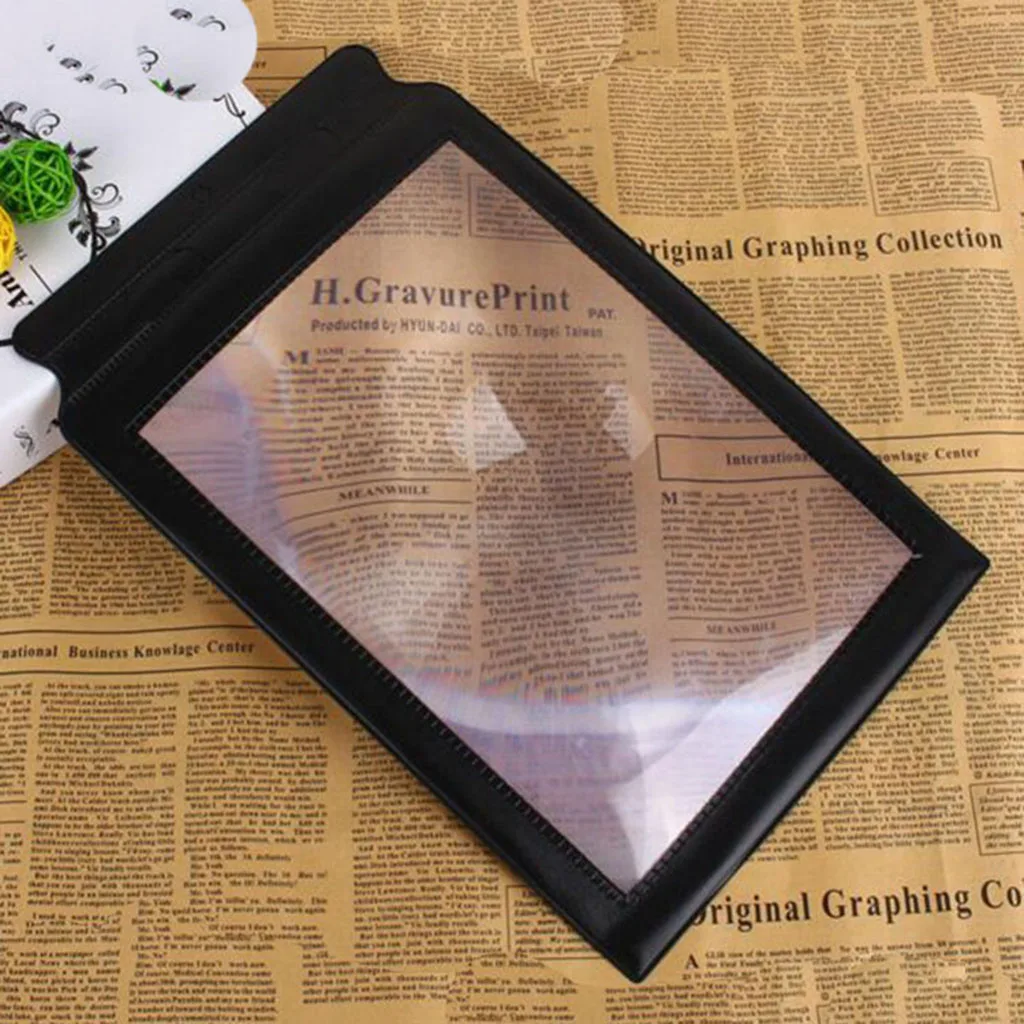 Rectangular Reading Magnifier Hand Magnifying Glass Suitable for Seniors to Read