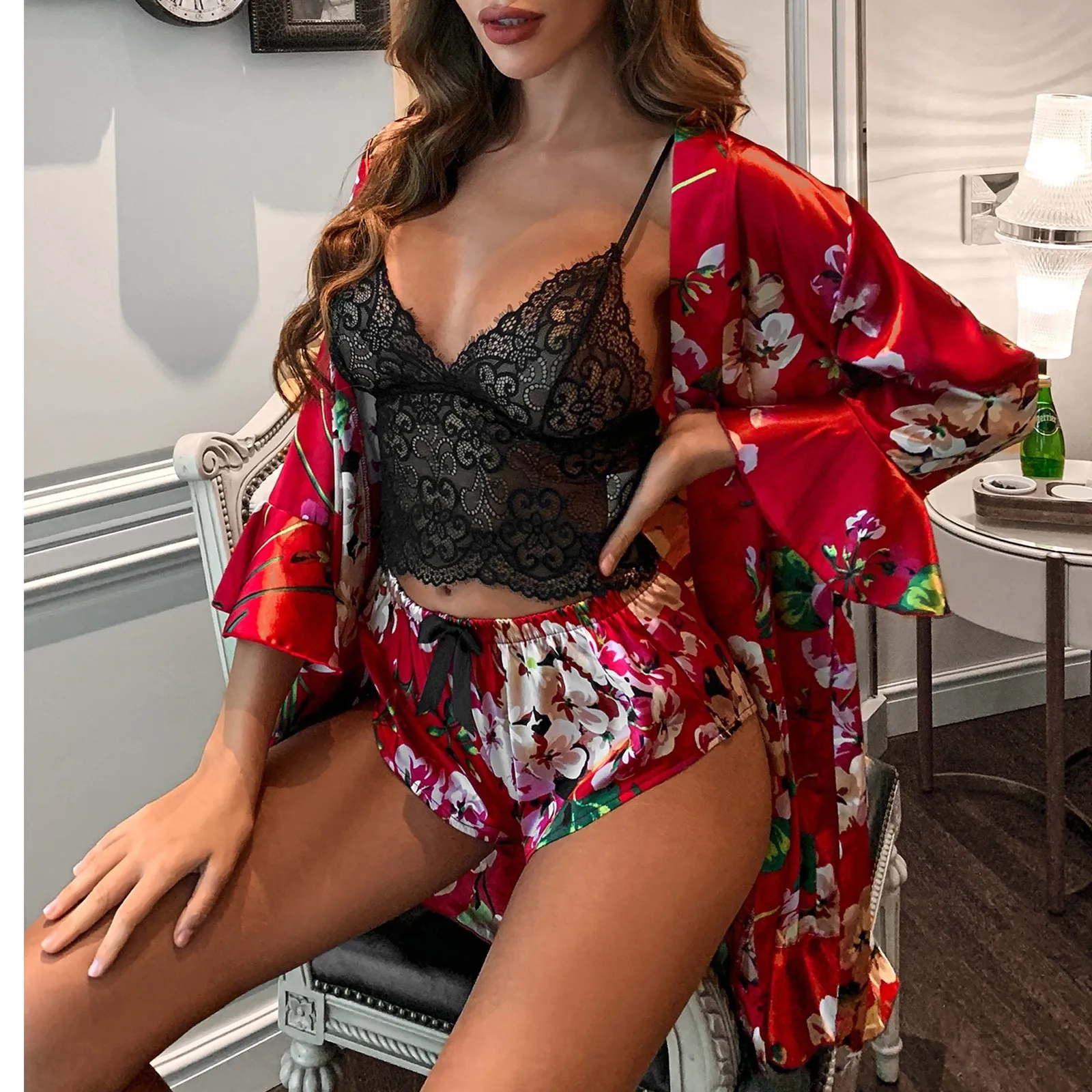 Dress - Satin Silk Pajamas