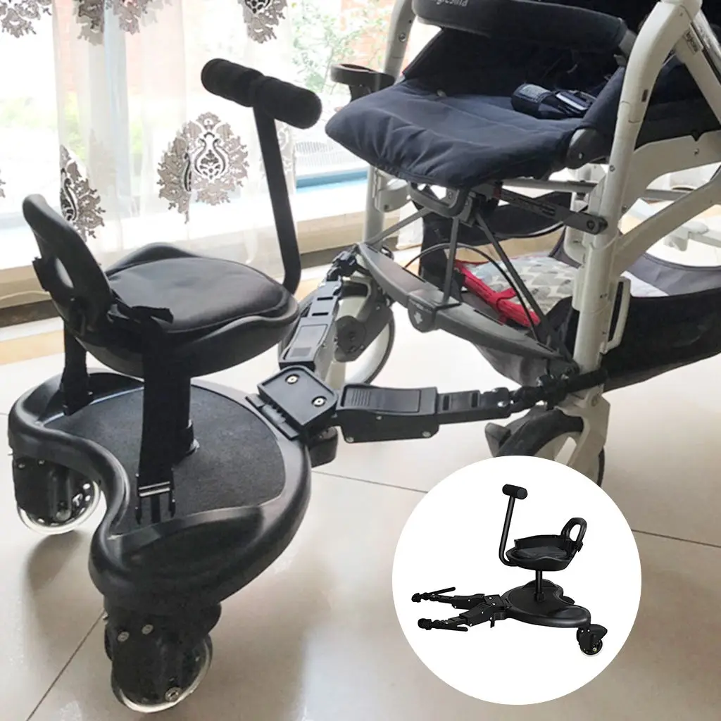 Baby Stroller Board with Seat Second Child Standing Platform Plate Buggy Adapter Connector Universal