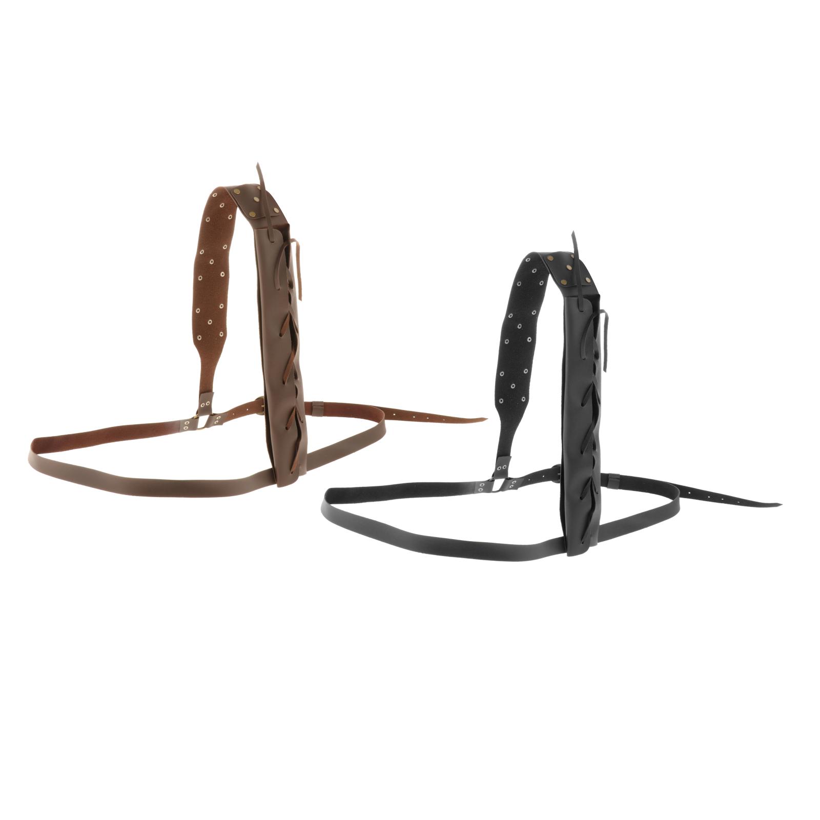 Medieval Sword Belt Shoulder Sheath Scabbard Holder Adult Men Larp Knight Battle Weapon Costume Rapier Ring Belt Strap Holster