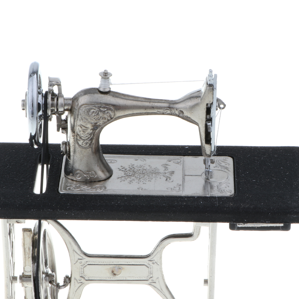 Replica 1/10th Alloy Table Style Sewing Machine W/Table Craft Diecast Model
