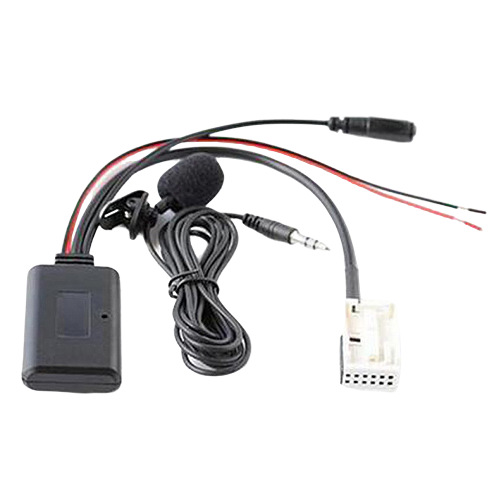 Bluetooth Aux Audio Cable Microphone Adapter Kit for BMW E60 E63 E64 E66, Professional