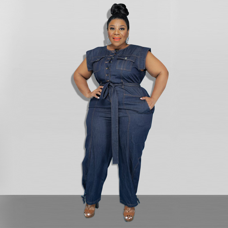 Plus Size Women Clothing Summer Denim 