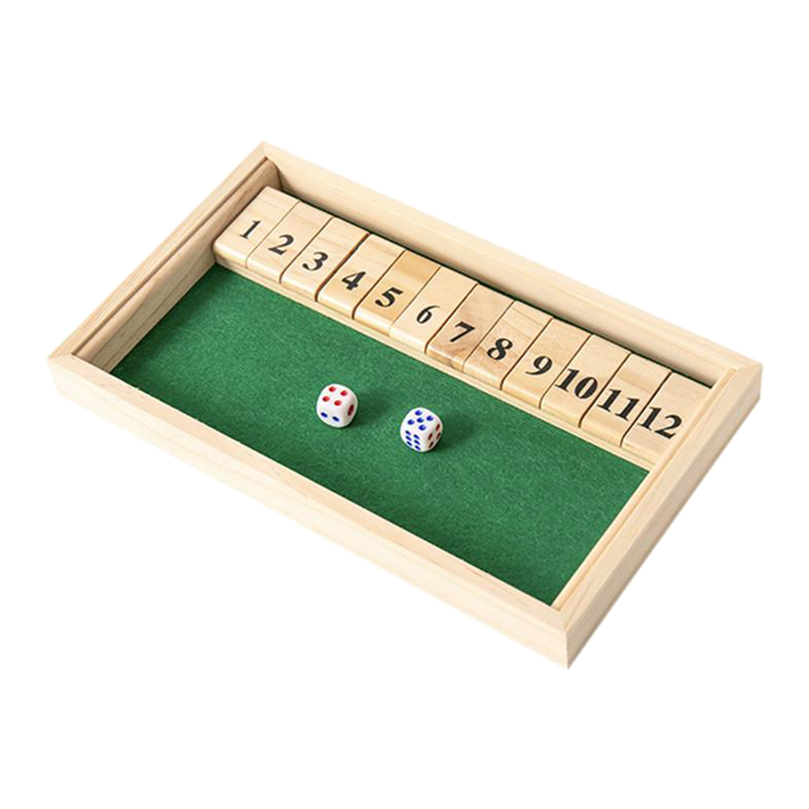 Classic Shut The Box Bar Dice Game Fun Set for Kids Adults Table Games