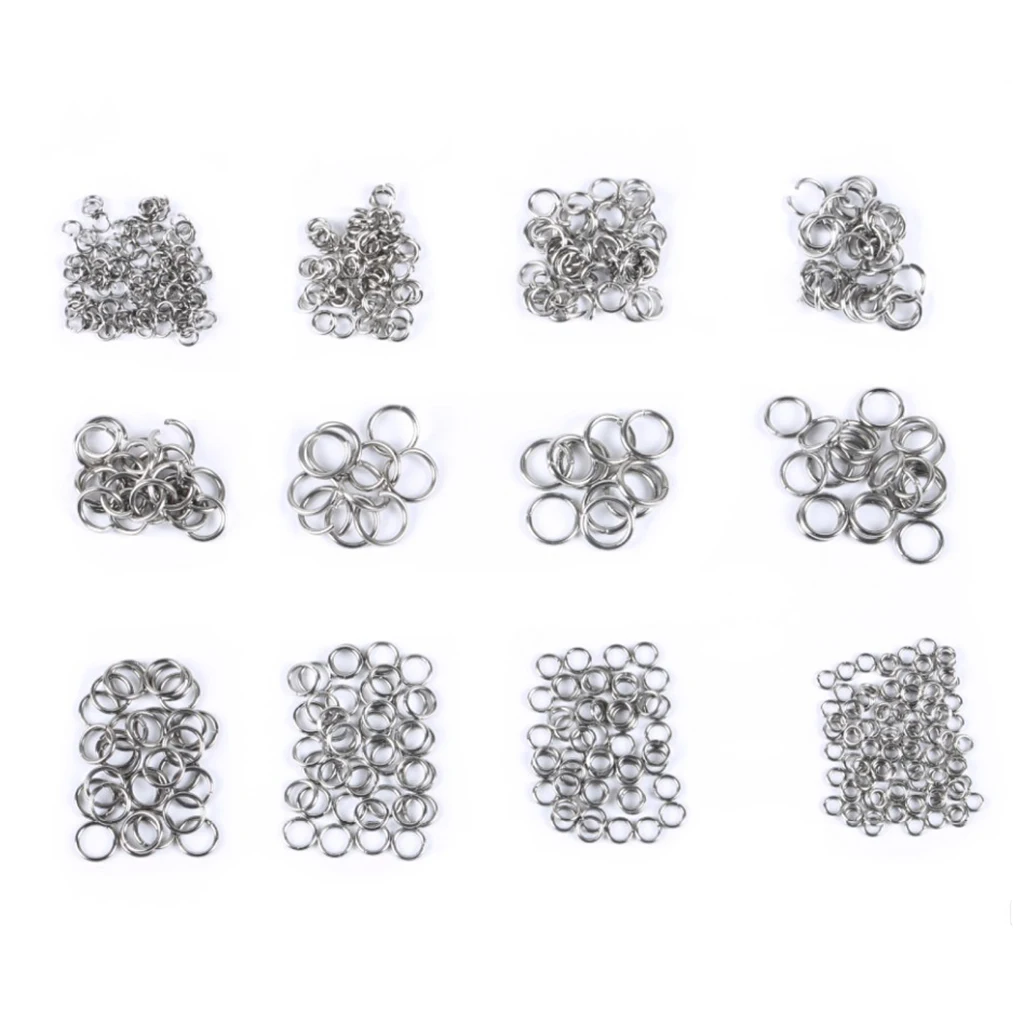 Lots 500 Open Jump Rings Box 3-8mm Craft Jewelry Making Findings Wholesale