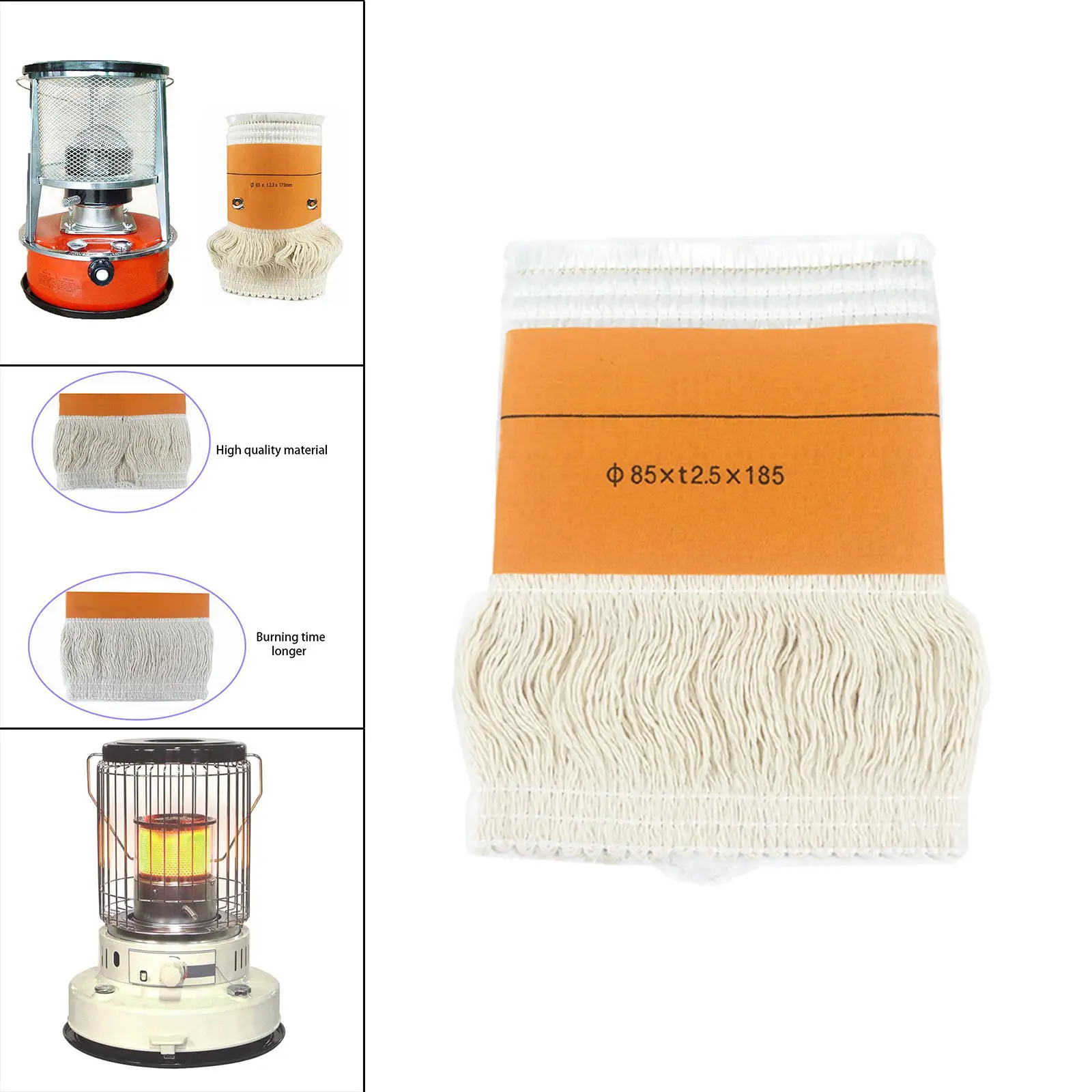 Kerosene Wick Glass Fiber Oil Lamp Cotton Durable Candle Winter for Indoor Copper Wire Cotton Wicks Kerosene Oil Light Core