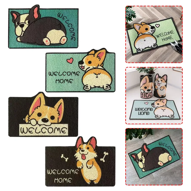 Cute Sleeping Chibi Dog Area Rug Funny Hunting Rug Huntings Printing Floor  Mat Carpet Doggo Area