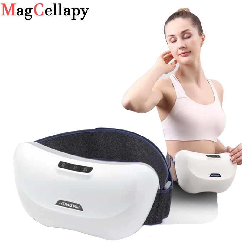 Best of Electric Abdominal Massager Warm Palace Warming Stomach Slimming Kneading Massage Belt Hot Moxibustion Vibration Massageador Reviews & Tips