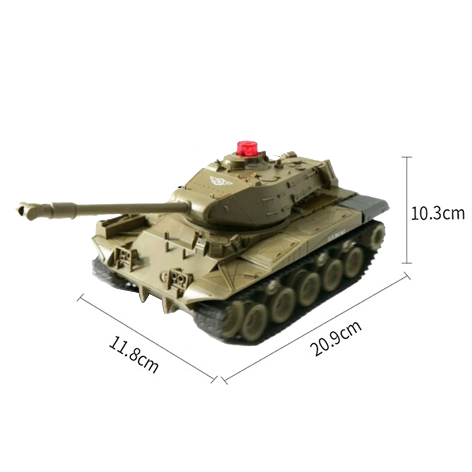 RC Tank Truck Vehicles RC Car 2.4Ghz Radio Controlled Battle Tank Toy 270Rotational Realistic Sounds Great Gift for Kids Boys