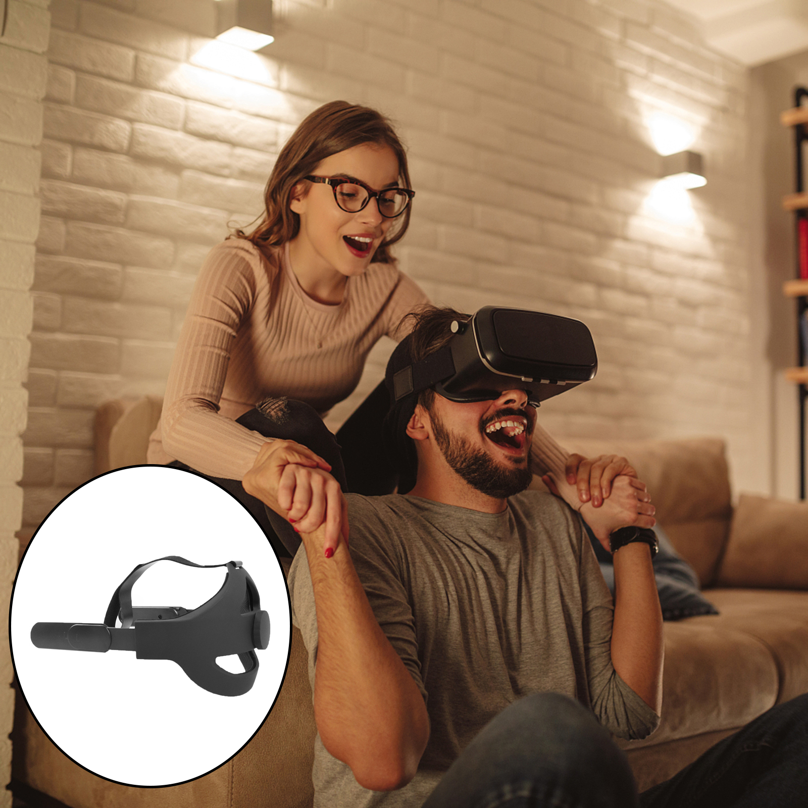 Head Strap for Quest 2 VR Headset Replacement Protective Head Strap Enhanced Support Comfortable Accessories