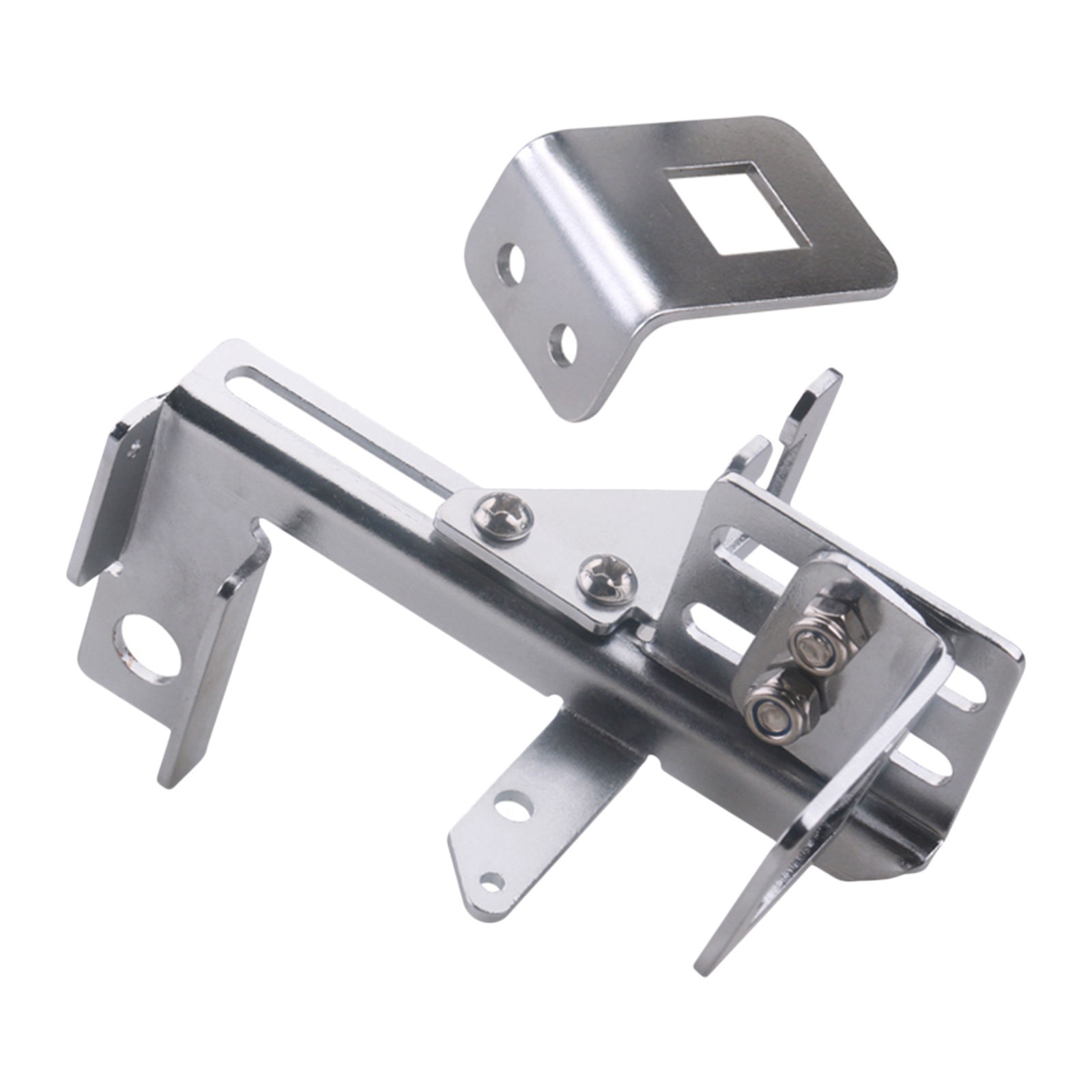 New Chrome Auto Throttle Cable Kickdown Bracket Kit Assy for Chevrolet SBC  Holley Kick Down