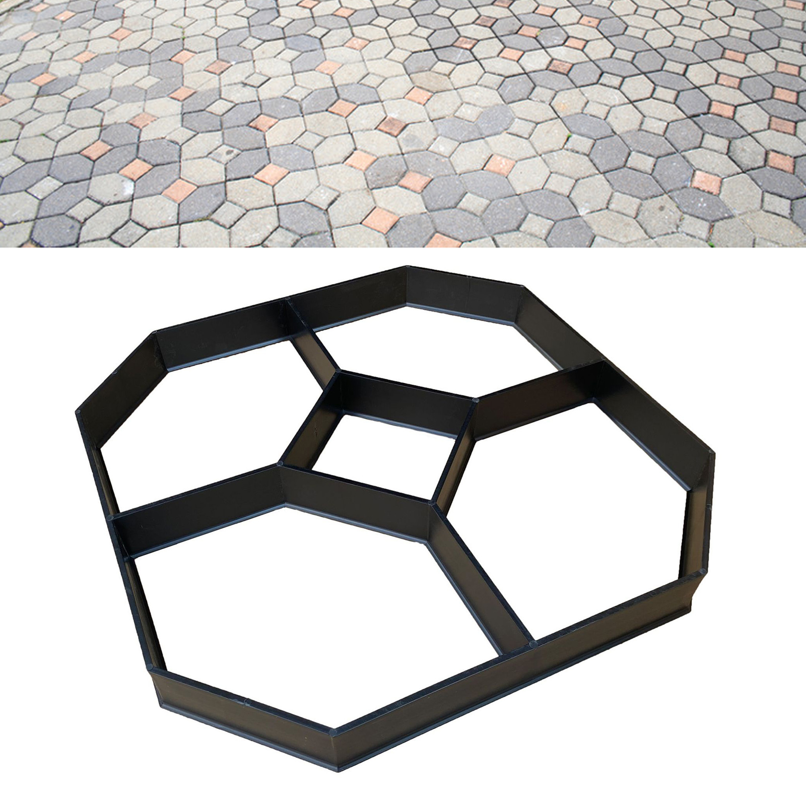 Garden Pavement Mold Garden Walk Pavement Concrete Mould DIY Manually Paving Cement Brick Stone Road Concrete Molds Path Mate